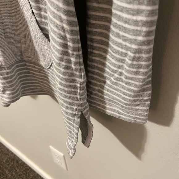 Standard James Perse Striped Hooded Pullover Sweatshirt Size 4/XL - Picture 7 of 9